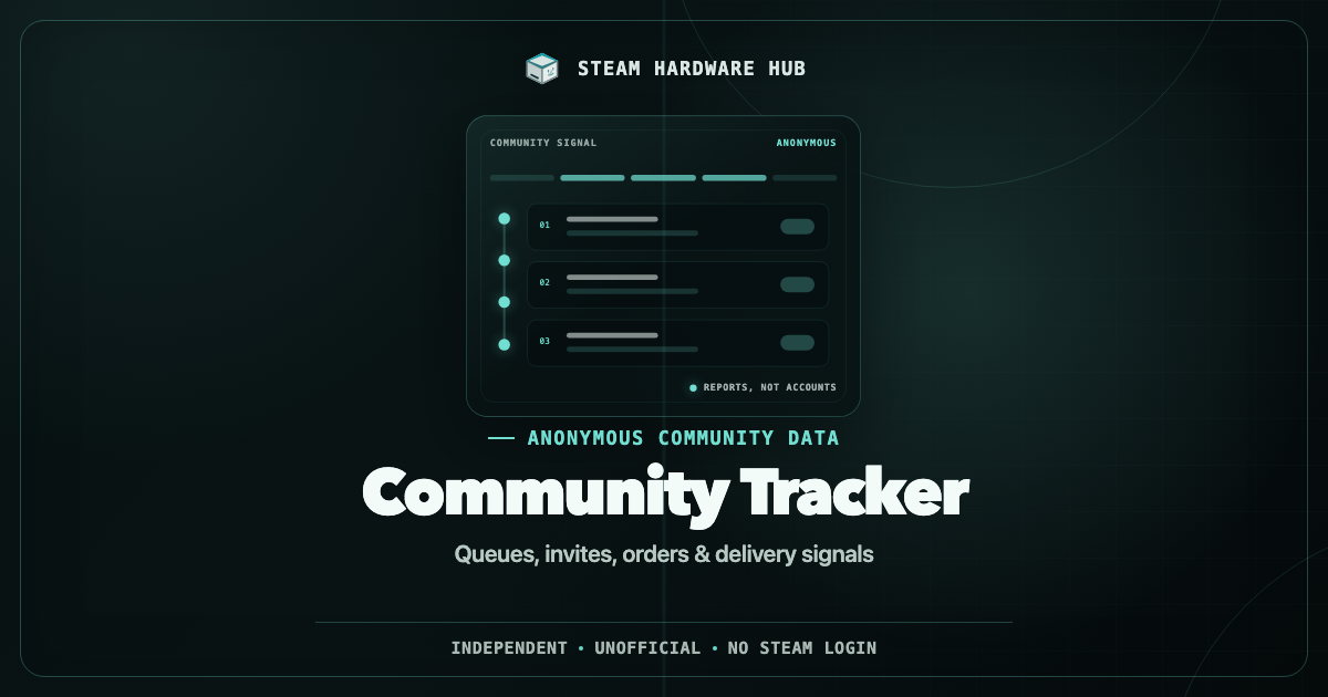 Steam Hardware Community Tracker | Steam Hardware Hub